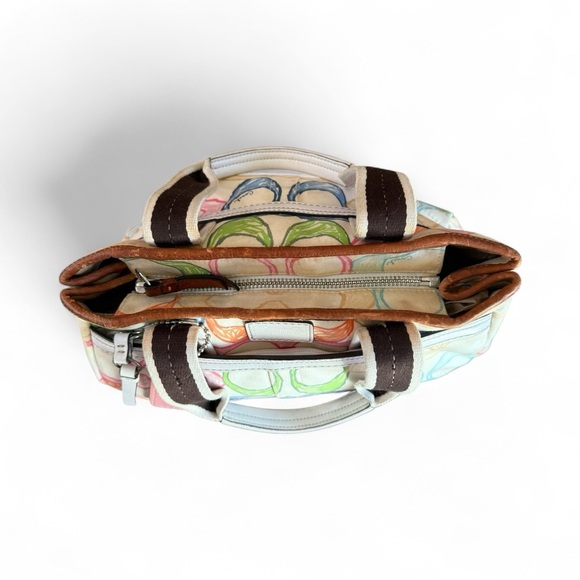 Vintage Coach Patterned Bag - Picture 6 of 8